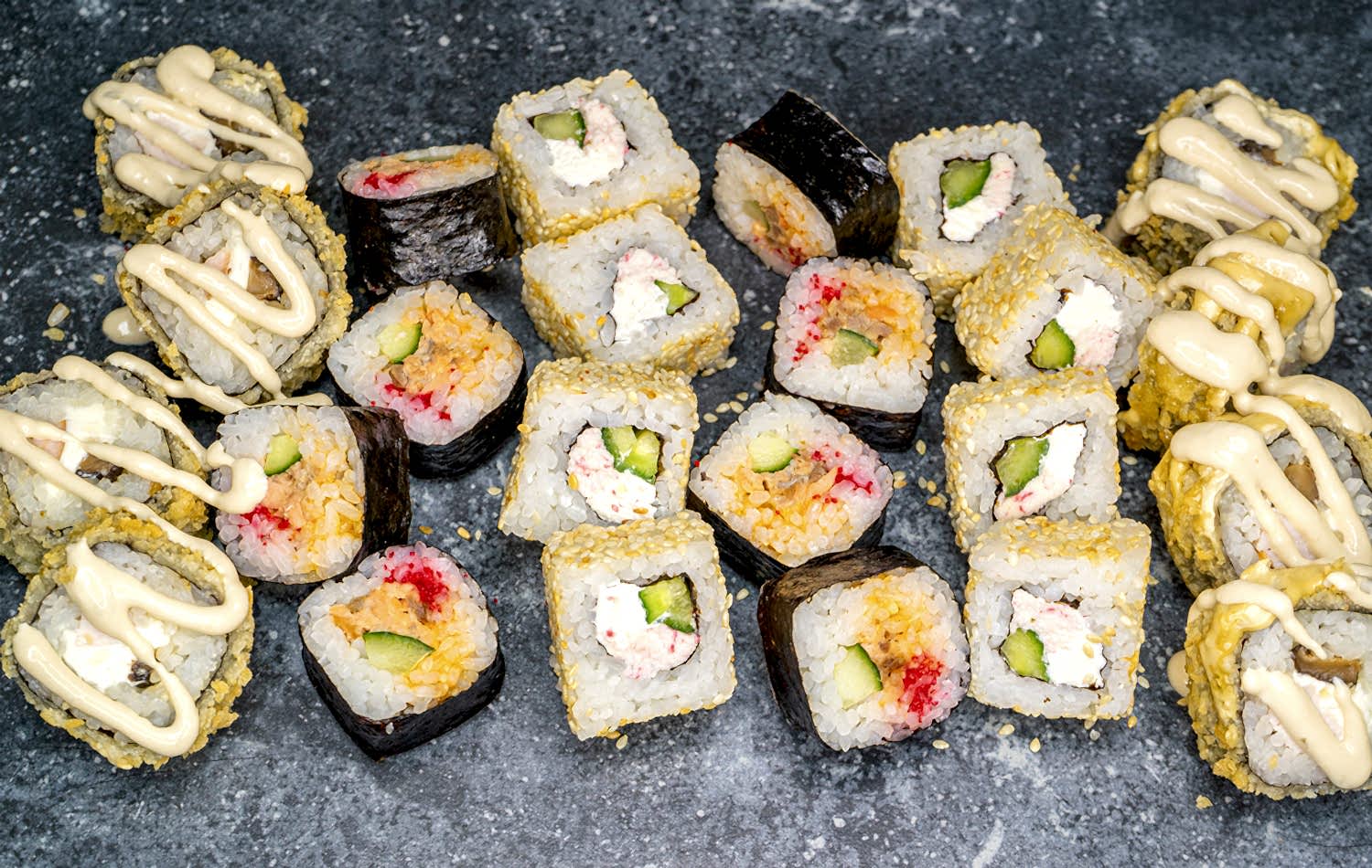 Сет Инари(3) 730г Сливочный краб, тори лайт, фудзияма.