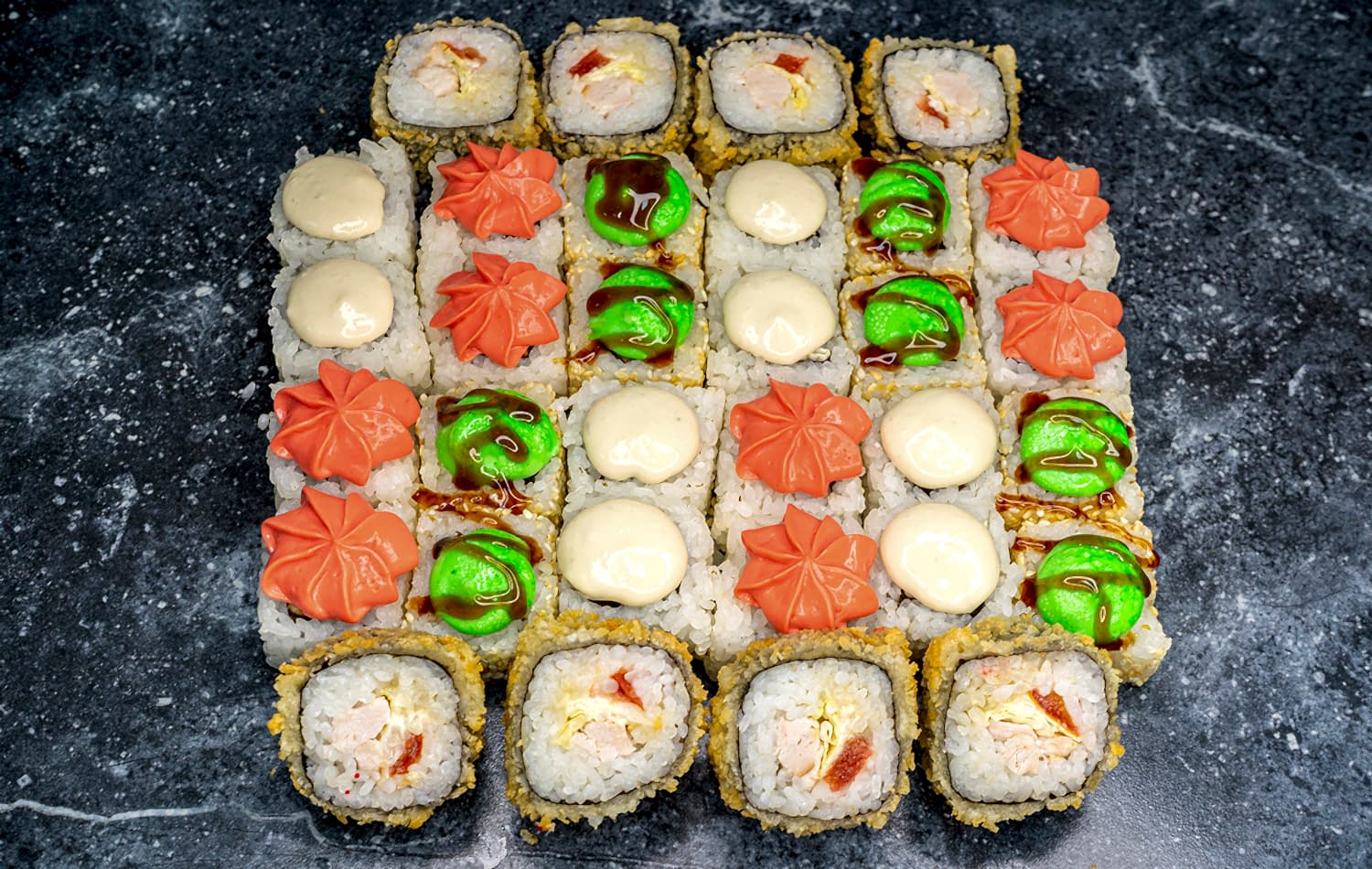 (А)Килограмм(4) 1кг Лава с крабом, Тори маки, Рио, Тори темпура.